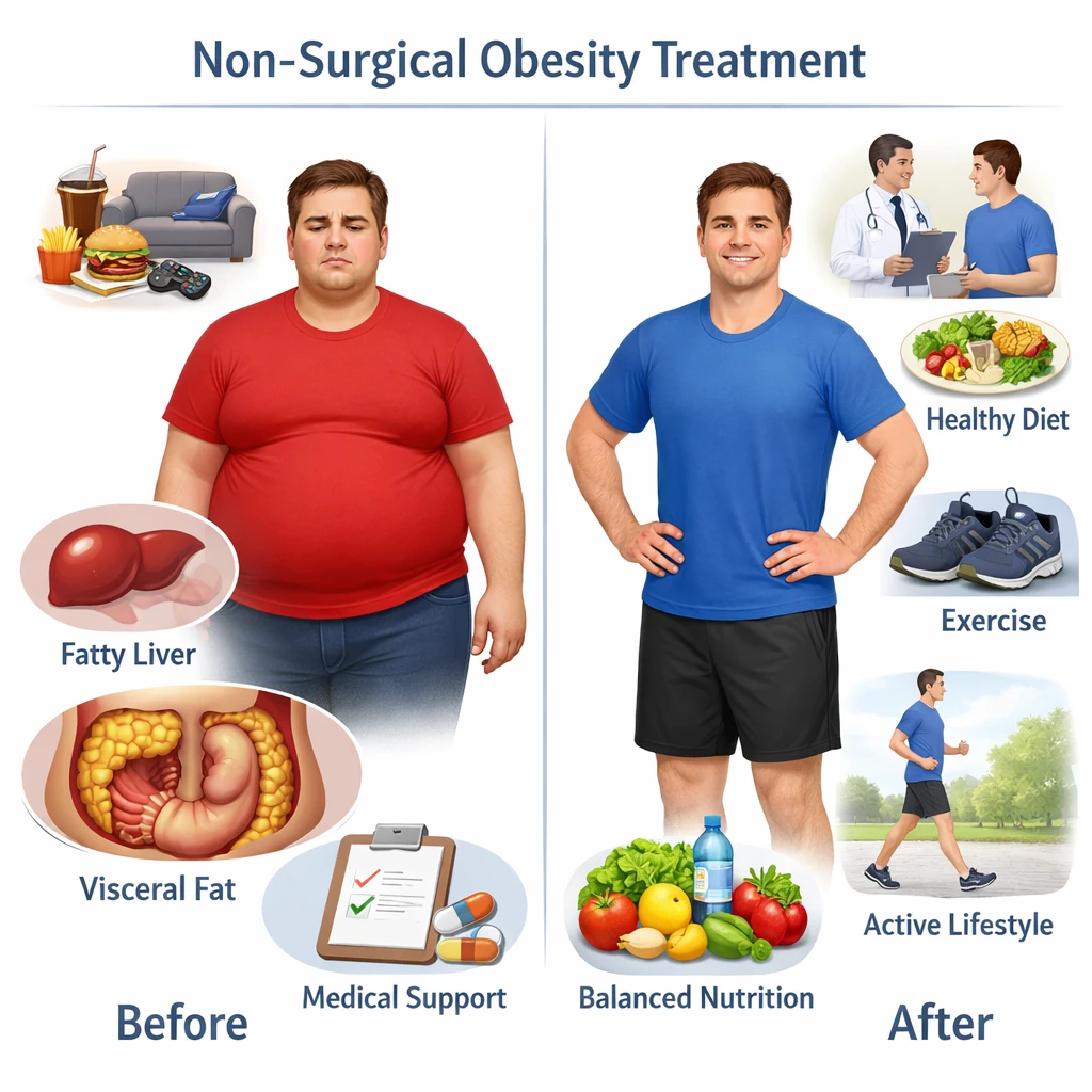درمان چاقی و بوتاکس معده
