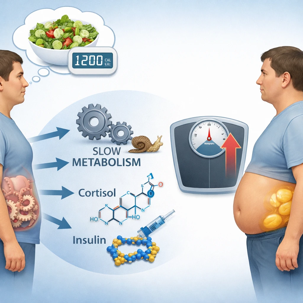 چرا بعضی افراد هرچقدر رژیم می‌گیرند چاق‌تر می‌شوند؟